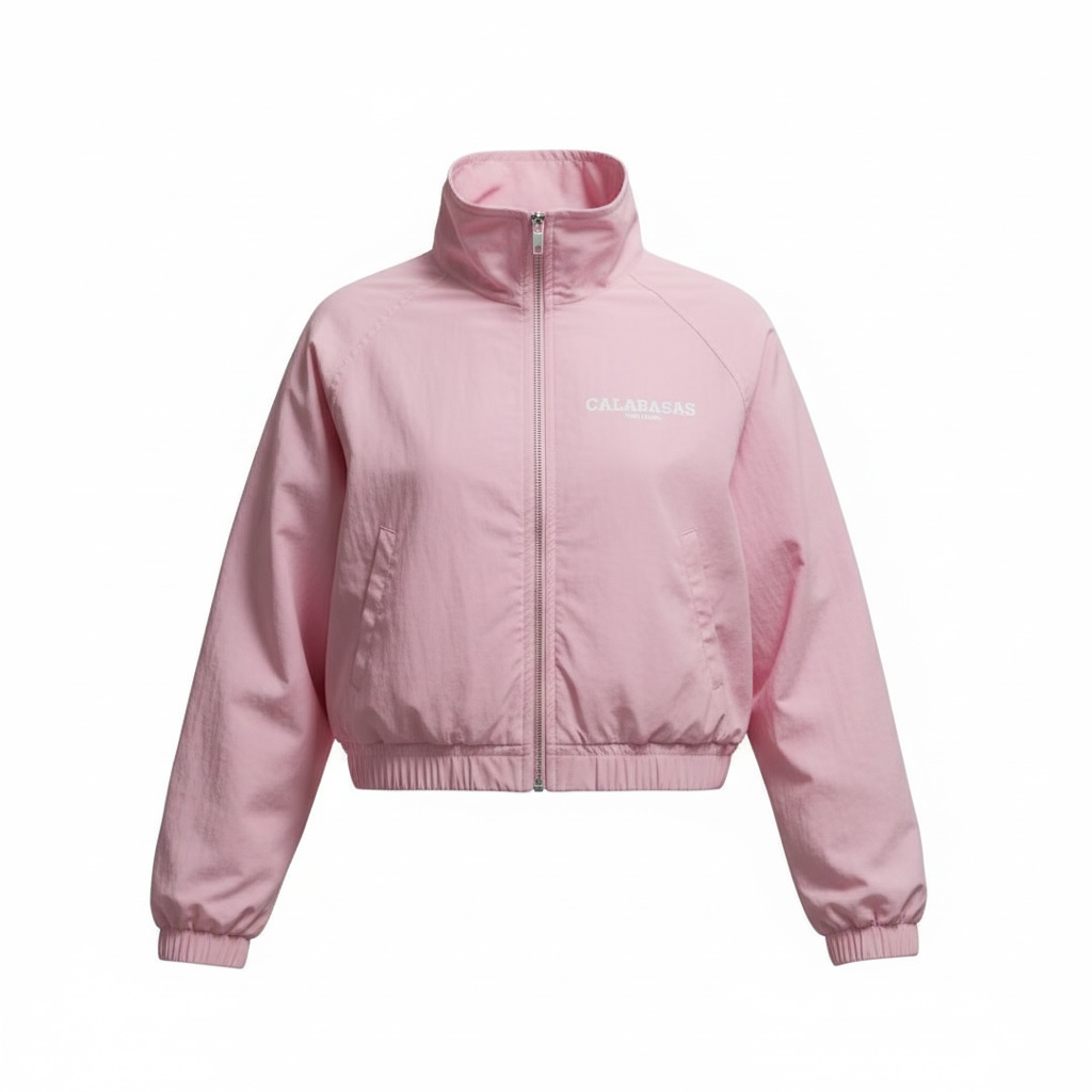 Cropped Windbreaker Jacket CALABASAS