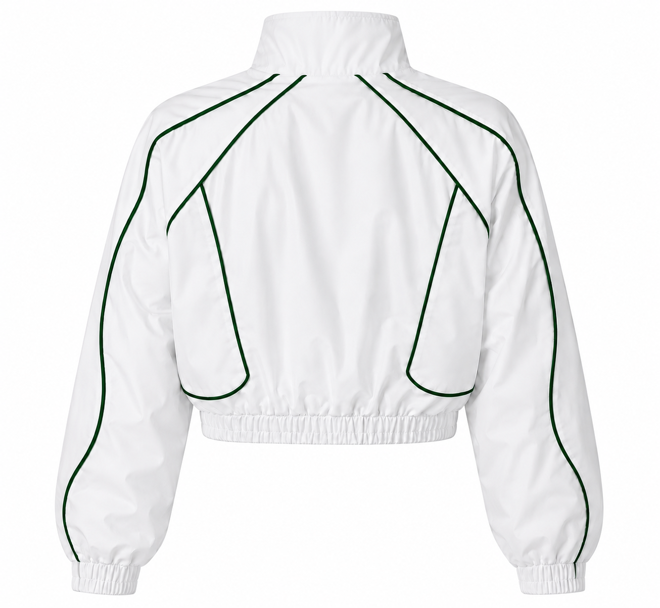 Khaki Line Cropped Windbreaker CALABASAS