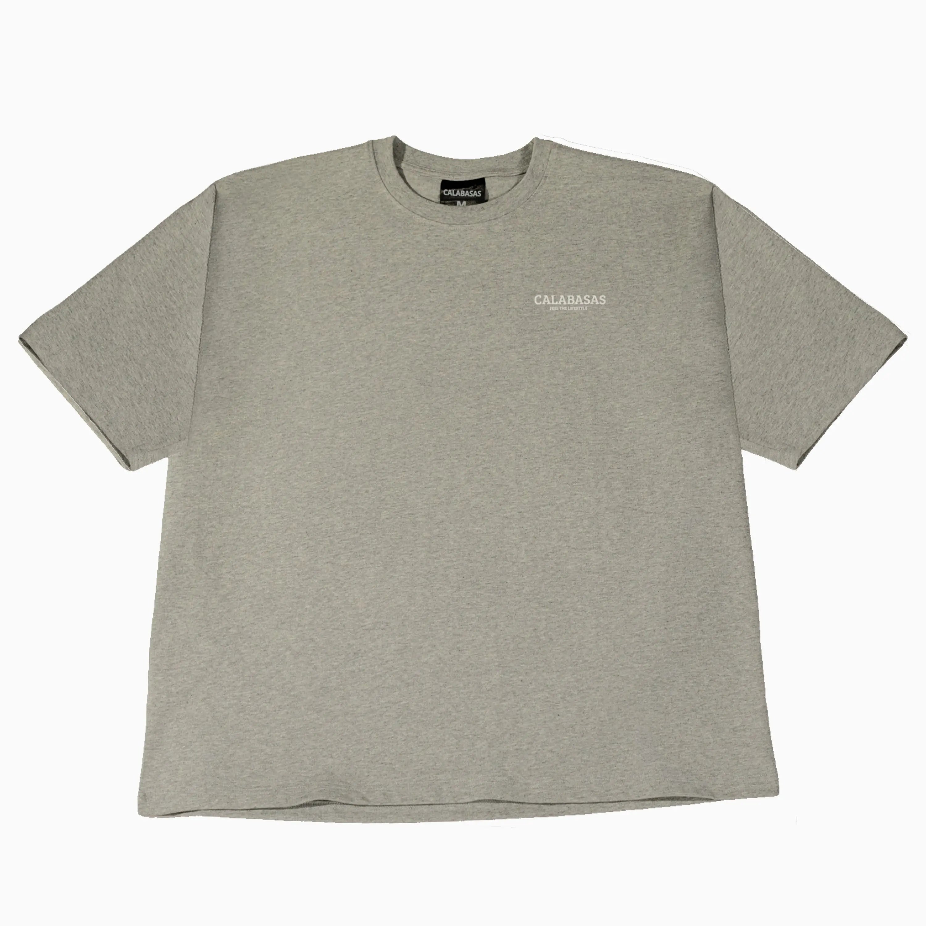 Oversized Gray T-Shirt CALABASAS