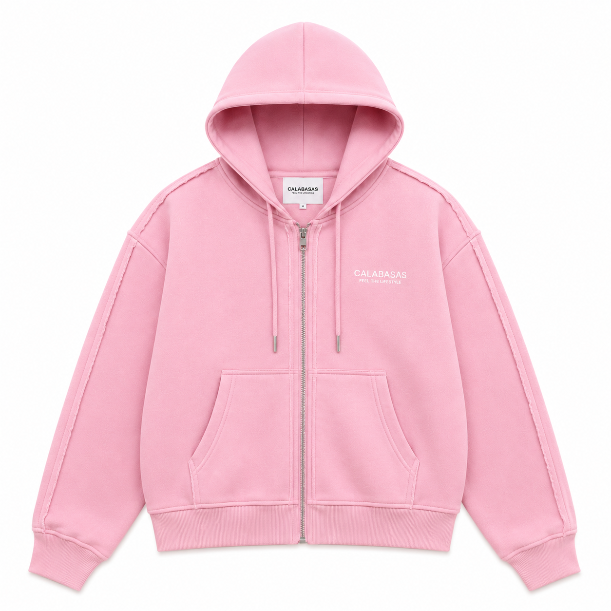 Women’s Pink Zip Hoodie CALABASAS