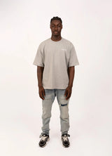 Oversized Gray T-Shirt CALABASAS
