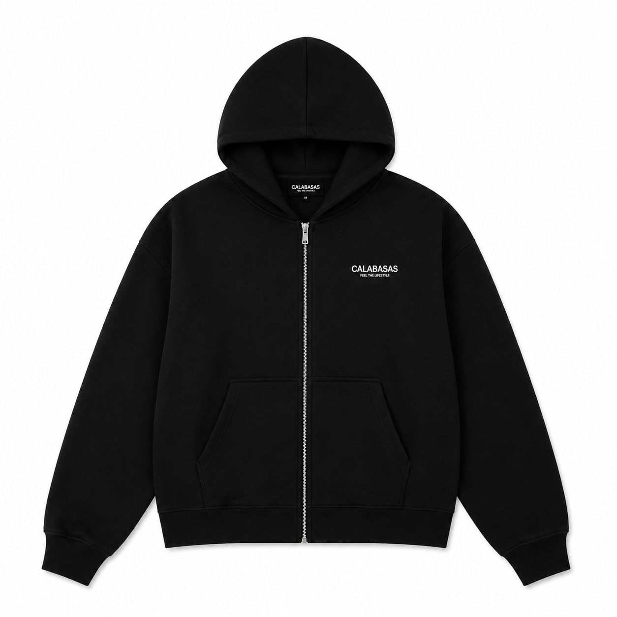 Black Zip Hoodie CALABASAS