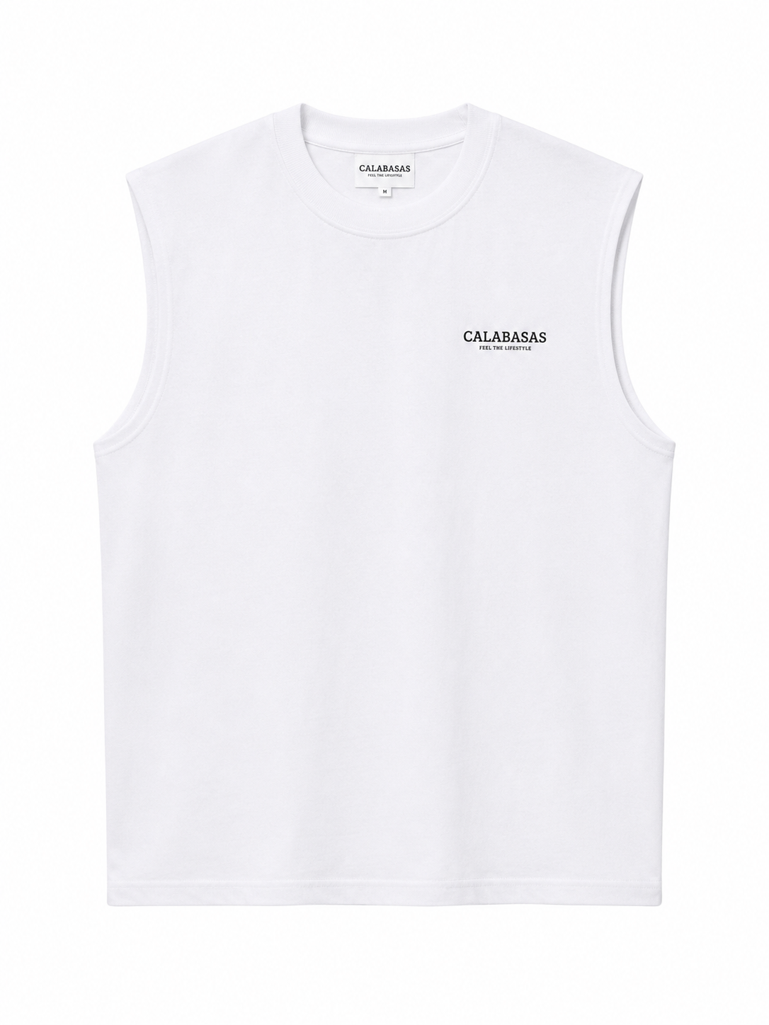 White Sleeveless CALABASAS