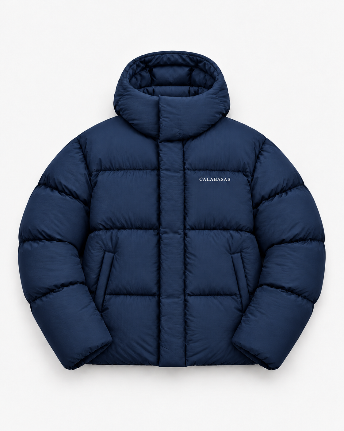 Navy Puffer Jacket CALABASAS