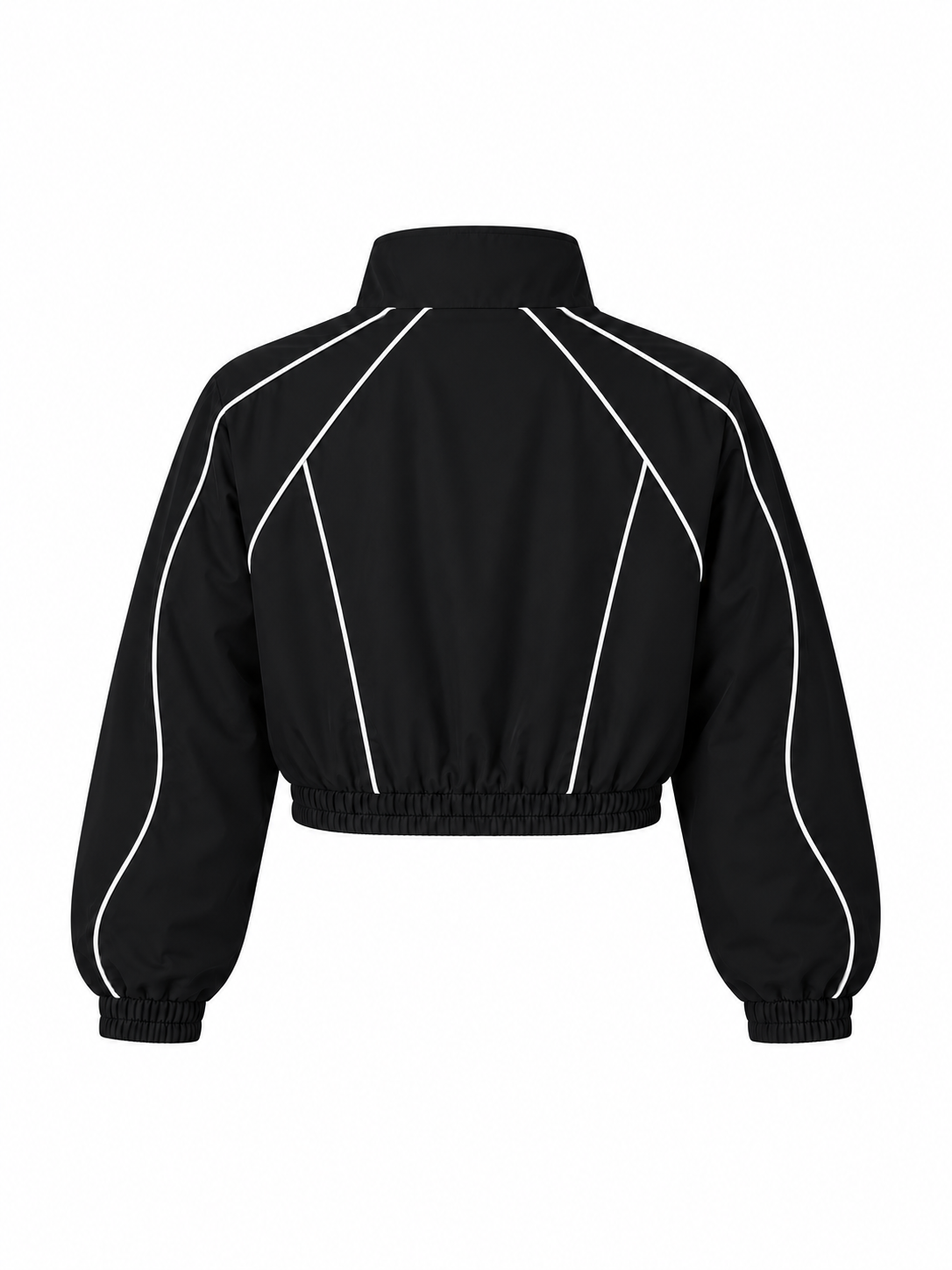 Black Cropped Windbreaker CALABASAS