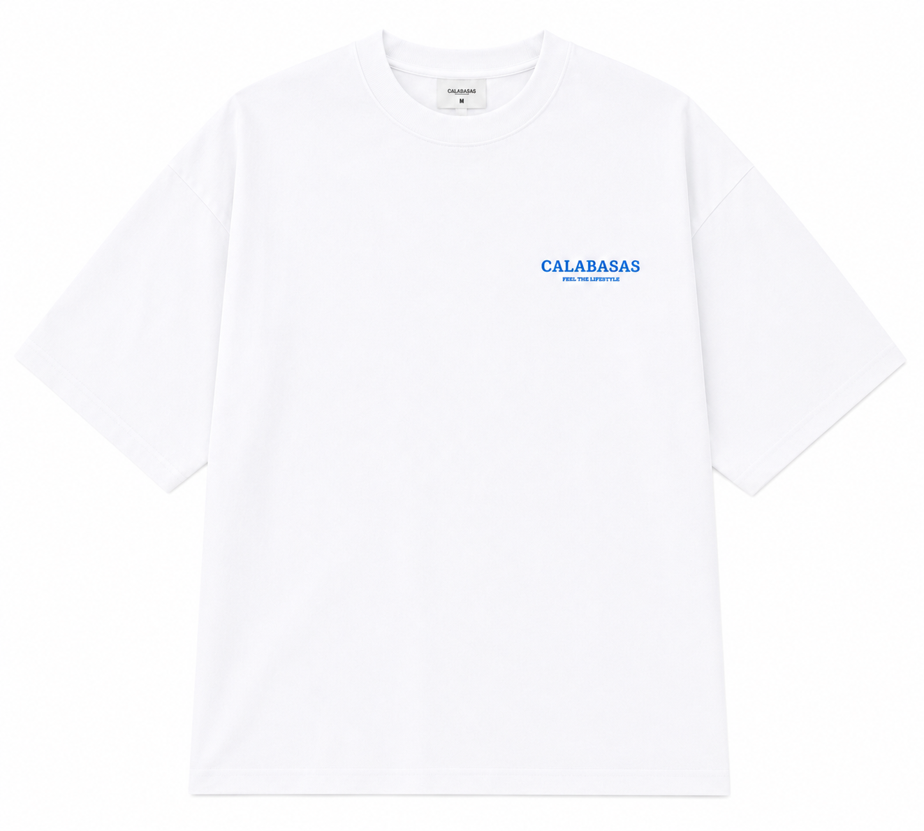 Blue White Tee CALABASAS