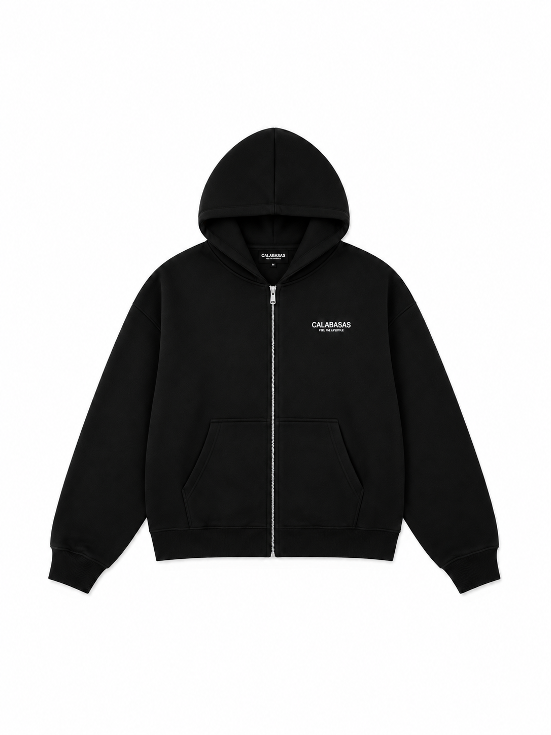 Men’s Black Zip Hoodie CALABASAS