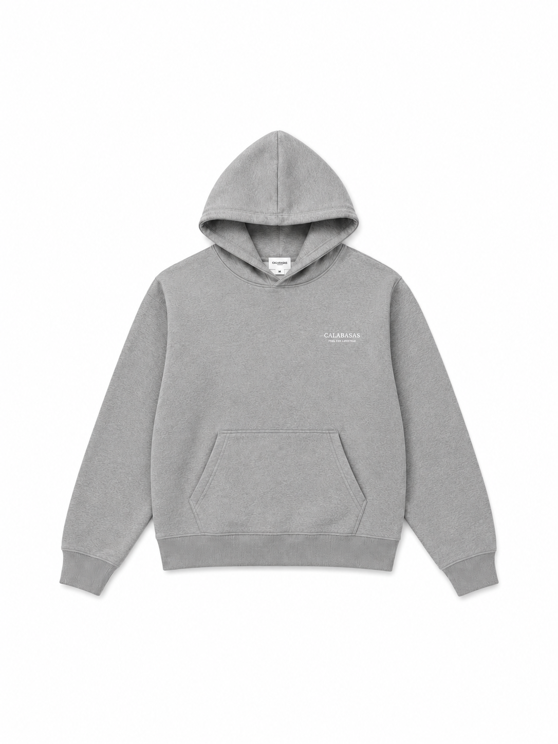 Grey Oversized Hoodie CALABASAS