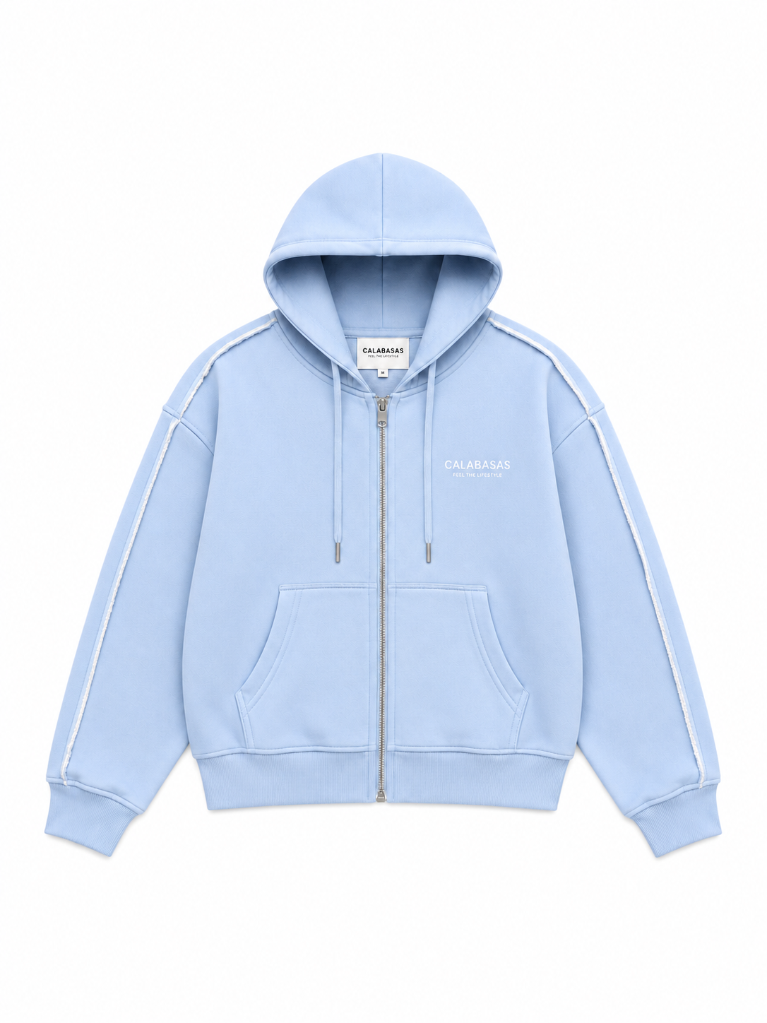 Women’s Light Blue Zip Hoodie CALABASAS