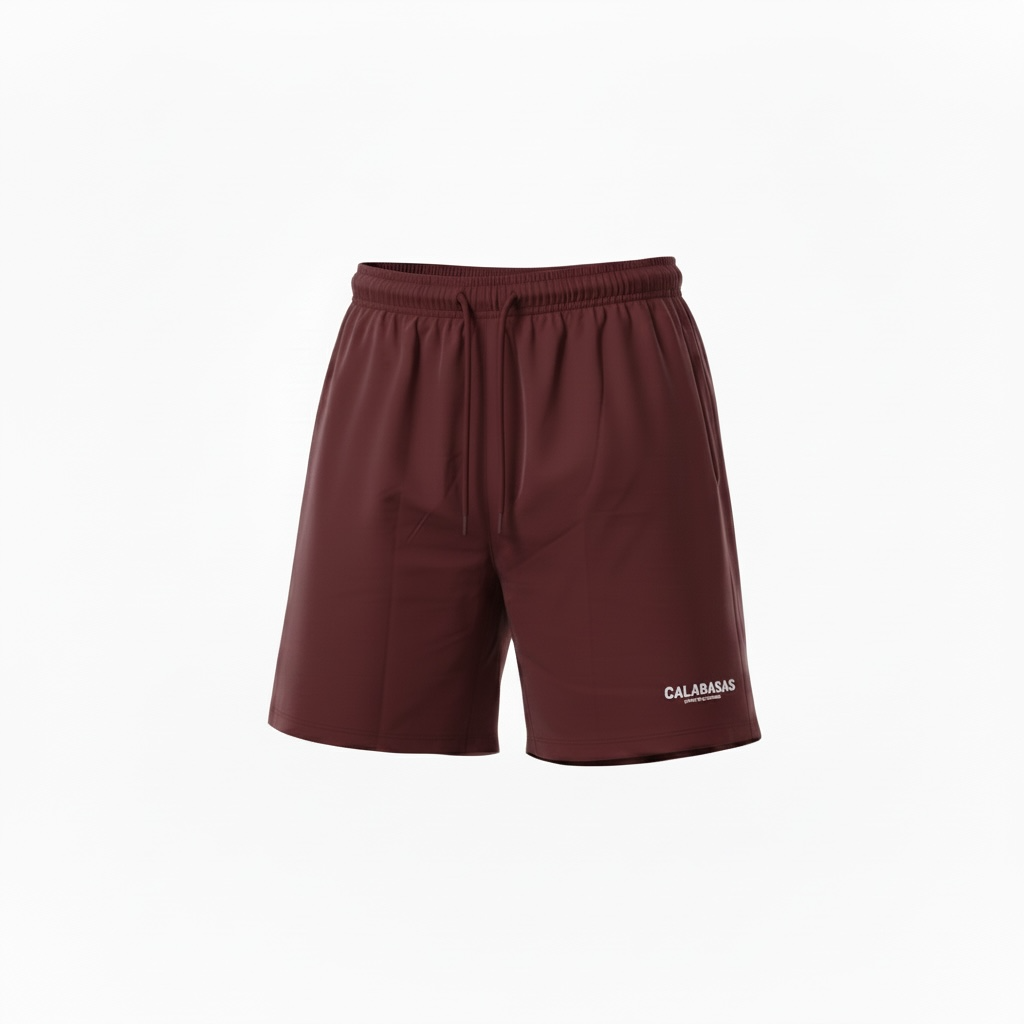 Burgundy Red Drift Shorts CALABASAS