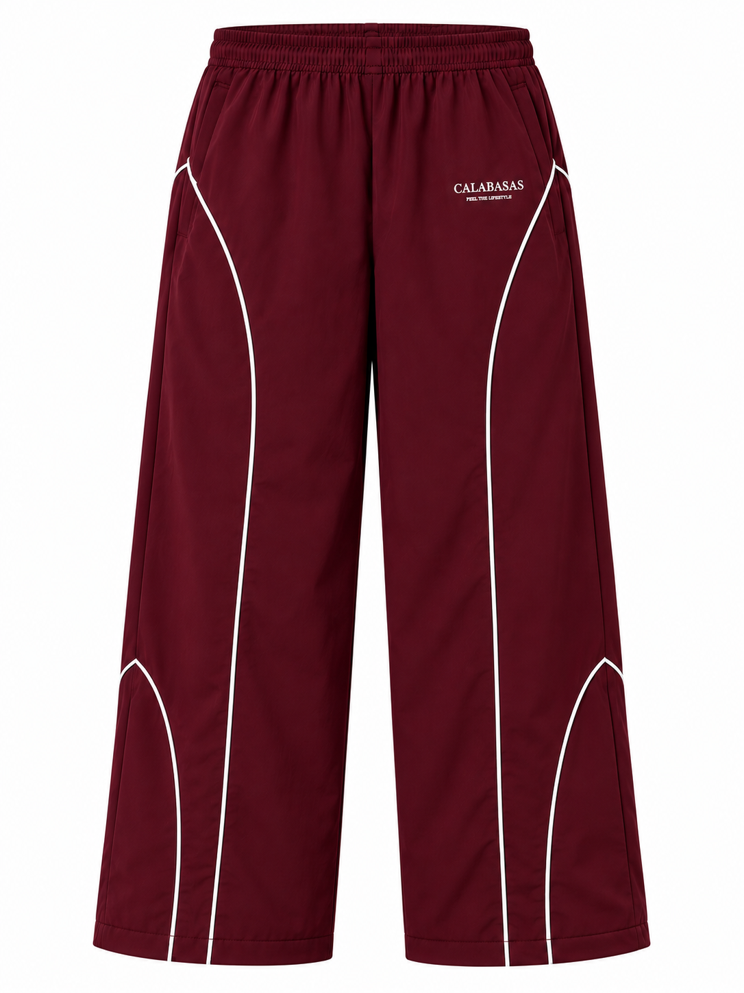Burgundy Drift Track Pants CALABASAS
