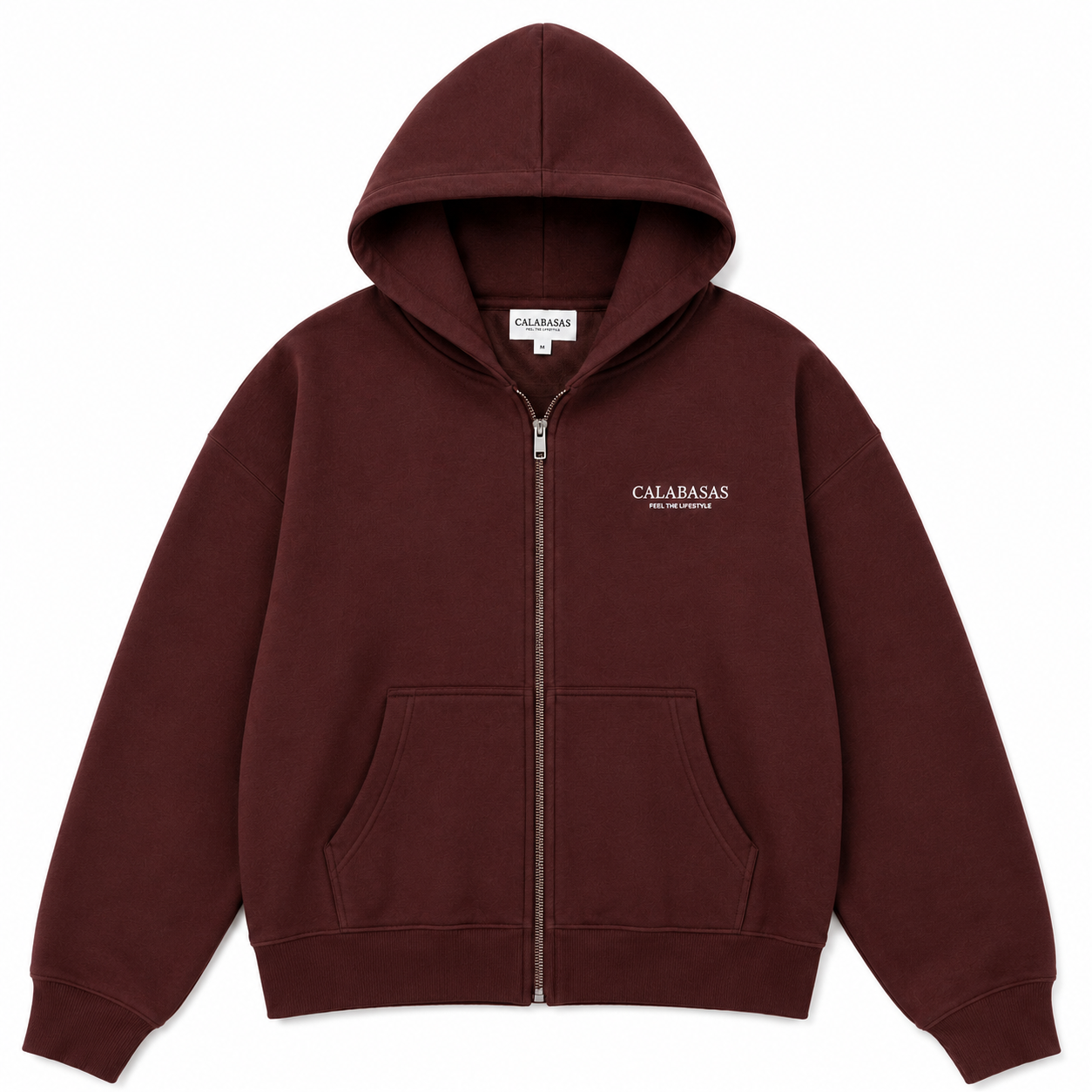 Men’s Brown Zip Hoodie CALABASAS