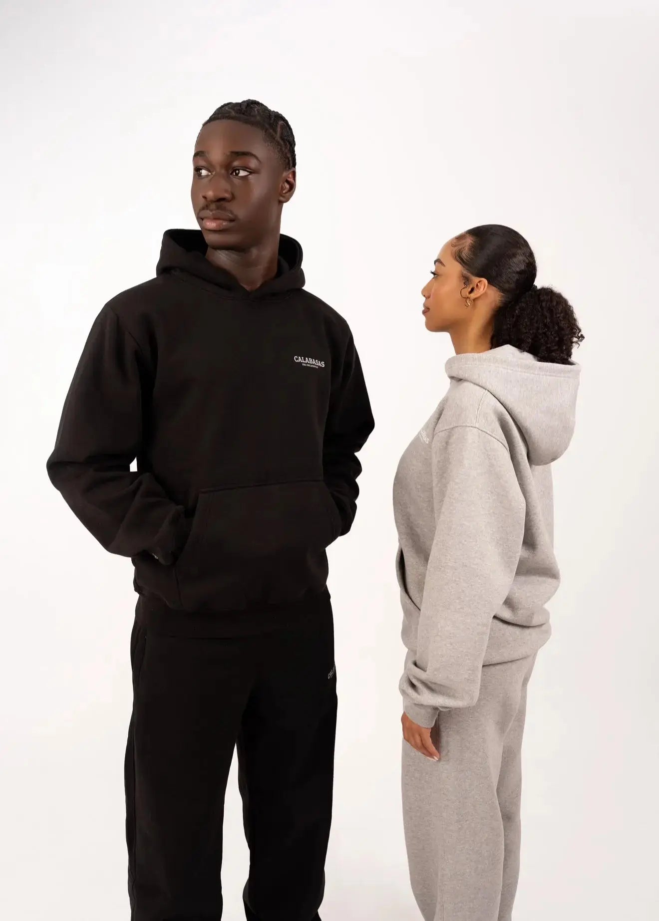 Black Oversized Hoodie CALABASAS