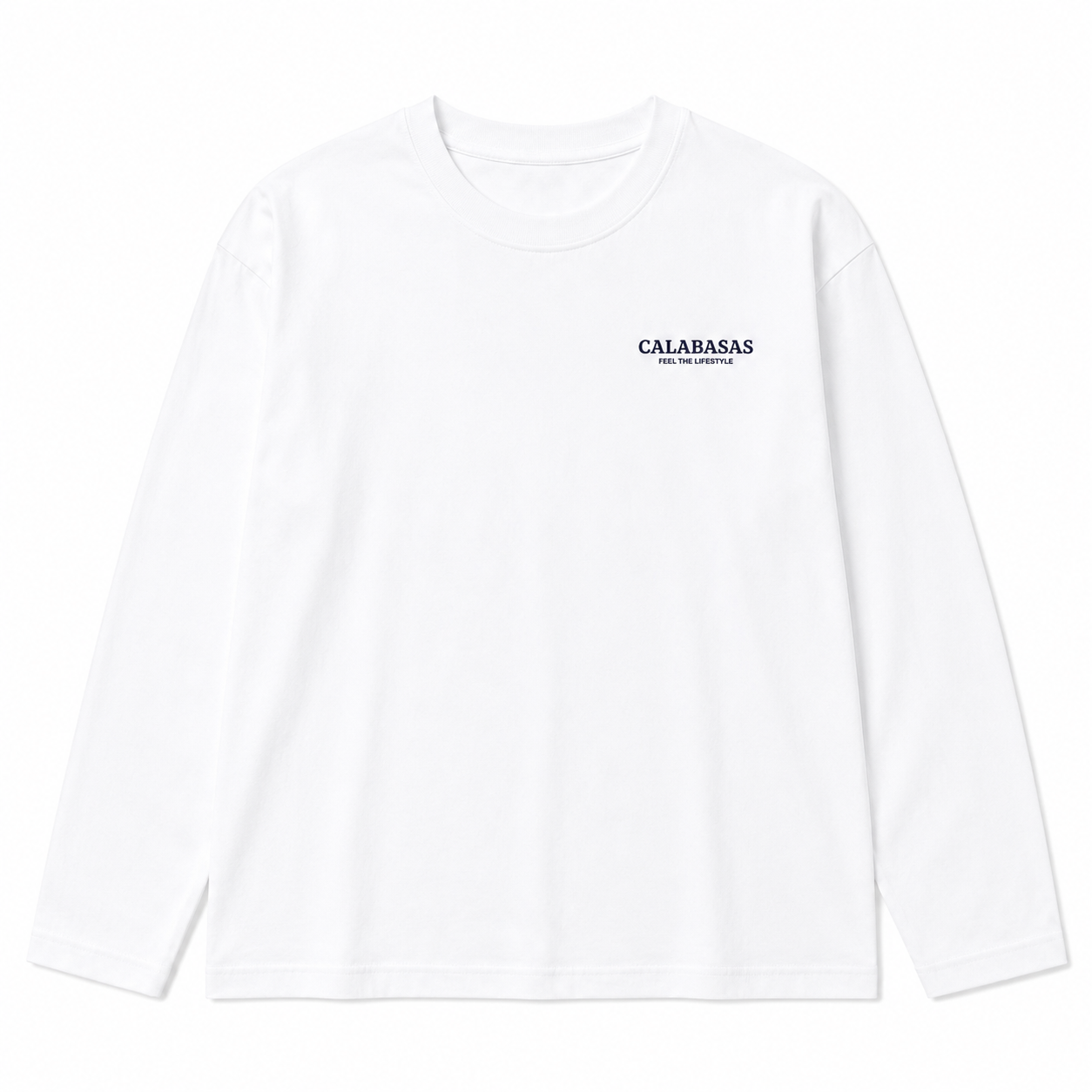 White Longsleeve CALABASAS