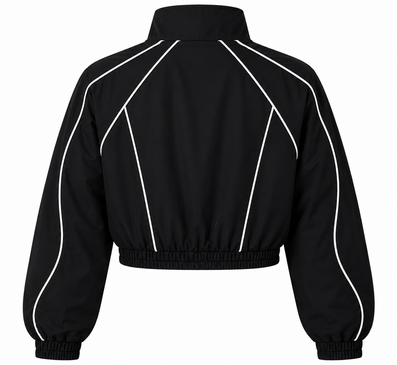 Black Cropped Windbreaker CALABASAS